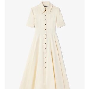 Proenza Silk Cotton Shirt Dress